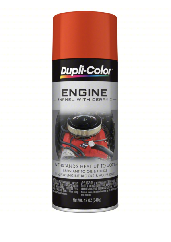 High Temp 500° Engine Enamel Spray Paint - CHEVY ORANGE - 16 oz - (Case of 6)